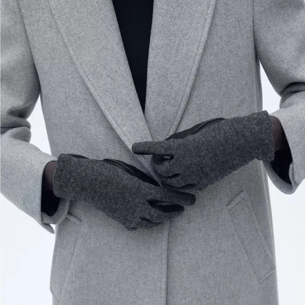 Zara Short Wool Gloves New